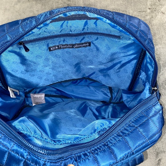 NEW Lug Puddle Jumper Overnight Gym Bag Blue Quilted Nylon Adjustable Strap - Picture 11 of 13
